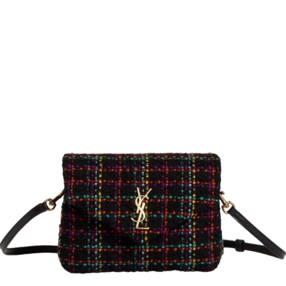 Rare & Authentic YSL Saint Laurent LOULOU TOY STRAP "Y" LEATHER in Multi-Color!! - Picture 4 of 16